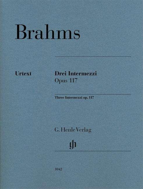 Cover for Brahms · Drei Intermezzi op. 117,Kl (Buch) (2018)