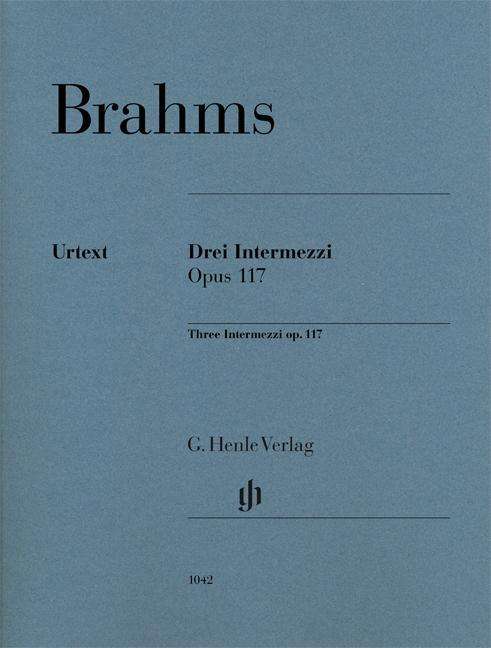 Drei Intermezzi op. 117,Kl - Brahms - Böcker - SCHOTT & CO - 9790201810423 - 6 april 2018