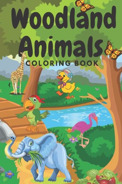 Cover for Mohamed Allam Med · Woodland Animals Coloring Book (Paperback Book) (2021)