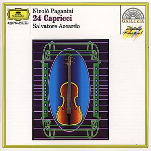 24 Caprices for Solo Violin - Paganini / Accardo - Muziek - GALLERIA - 0028942971424 - 18 januari 1991