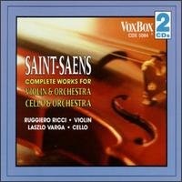 Works For Violin, Cello - C. Saint-Saens - Musik - VOXBOX - 0047163508424 - 30. juni 1990