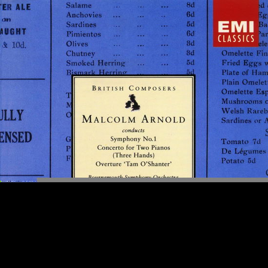 Arnold: Symphony No. 1 / Concerto for Two Pianos / Overture "Tam O'Shanter" - Malcolm Arnold - Música - AVIC - 0077776404424 - 30 de junho de 2025