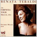 Cover for Renata Tebaldi · Farewell Tour Moscow 1975 (CD) (1999)