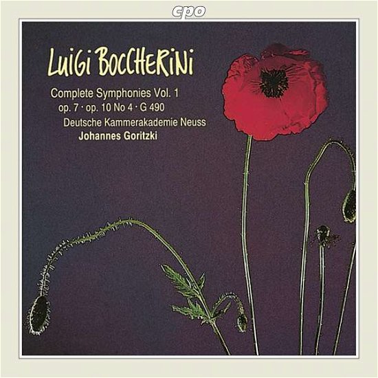 Cover for L. Boccherini · Complete Symphonies Vol.1 (CD) (1998)