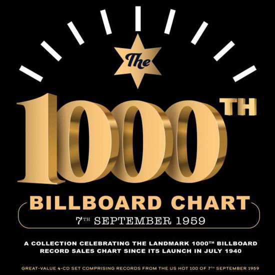 Cover for 1000th Billboard Chart 7th September 1959 / Var · 1000th Billboard Chart 7Th September 1959 (CD) (2022)