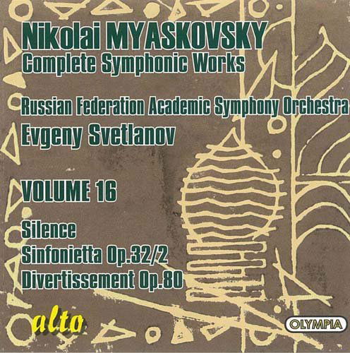 Sinfonietta Fur Streicher Op.32 - N. Myaskovsky - Musik - ALTO - 0894640001424 - 14. april 2009