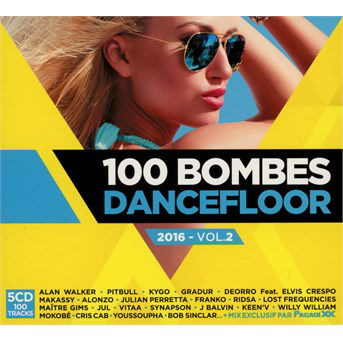 Cover for 100 Dancefloor Bombs 2016 Vol 2 / Various (CD) [Box set] (2016)