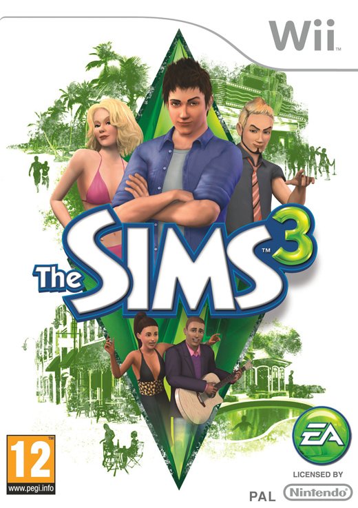 Cover for Spil-wii · The Sims 3 (Wii) (2010)