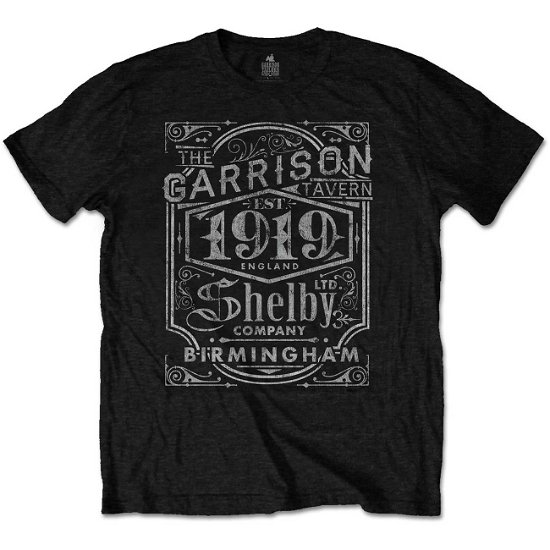 Peaky Blinders Unisex T-Shirt: Garrison Pub - Peaky Blinders - Marchandise - MERCHANDISE - 5056170664424 - 17 janvier 2020