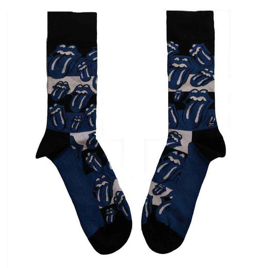 Cover for The Rolling Stones · The Rolling Stones Unisex Ankle Socks: Blue Tongues (UK Size 7 - 11) (CLOTHES) [size M]