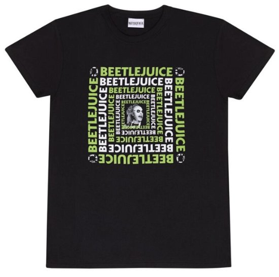 Beetlejuice - Repeated Name T Shirt - Beetlejuice - Merchandise - BEETLEJUICE - 5056463478424 - 1. maj 2024