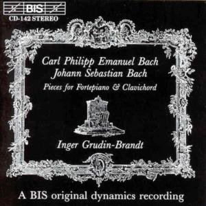 Pieces For Fortepiano - Bach, C.P.E. / J.S. Bach - Muziek - BIS - 7318590001424 - 26 februari 1999