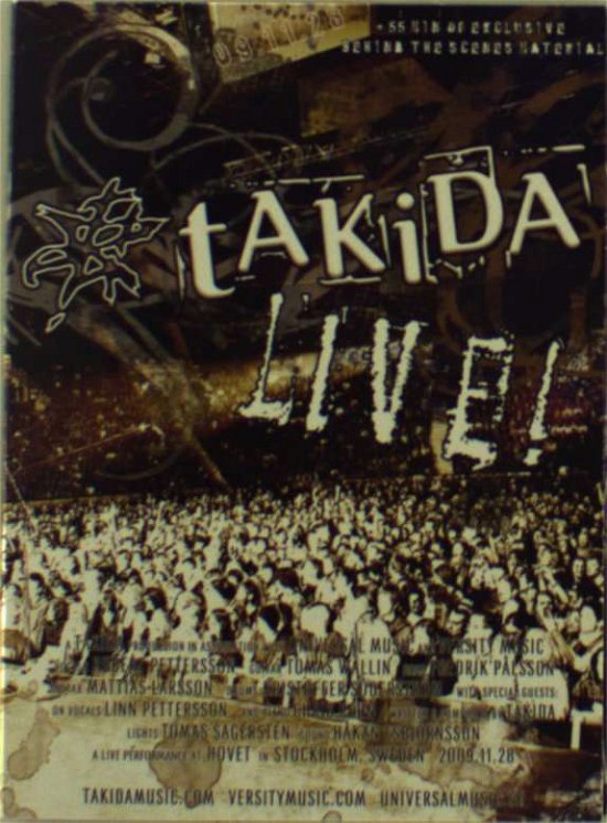 Live! - Takida - Filmes - Seven Records - 7320470113424 - 12 de junho de 2020