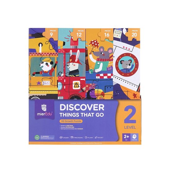 Cover for Mieredu · Puzzle 9-12-16-20 Pcs - Level 2 - Discover Things That Go - (me642) (Toys)