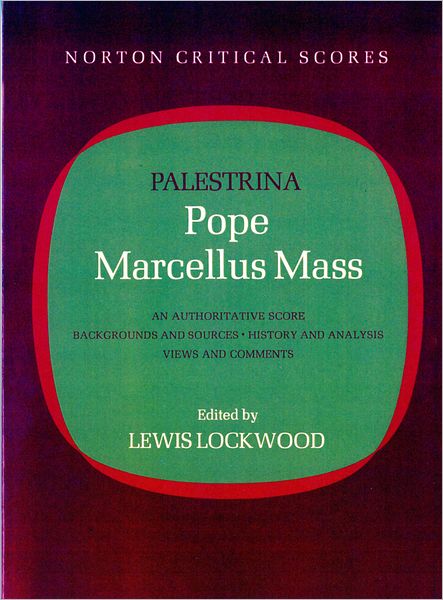 Cover for Giovanni Pierluigi da Palestrina · Pope Marcellus Mass (Paperback Book) [Annotated edition] (1991)