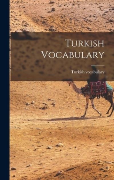 Cover for Turkish Vocabulary (Book) (2022)