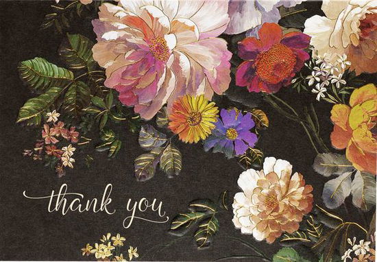 Midnight Floral Thank You Notes - Peter Pauper Press - Bøger - Peter Pauper Press - 9781441332424 - 8. maj 2020