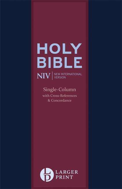 Cover for New International Version · NIV Larger Print Compact Single Column Reference Bible: Leather - Larger Print (Pocketbok) [Large Type / Large Print edition] (2015)