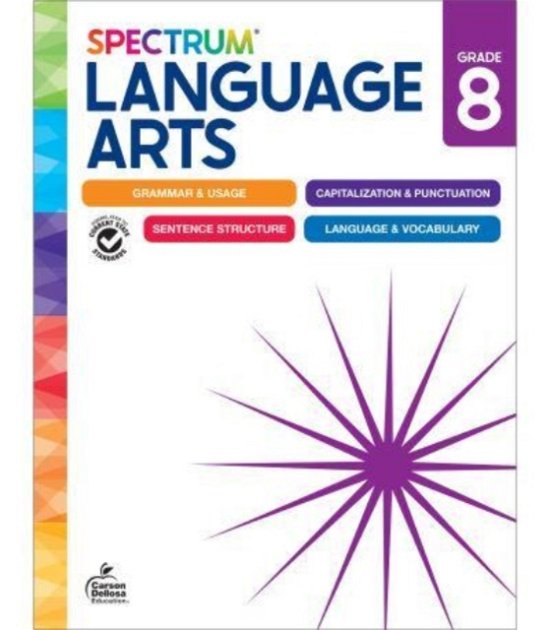 Cover for Spectrum · Spectrum Language Arts Workbook Grade 8 (Paperback Book) (2024)
