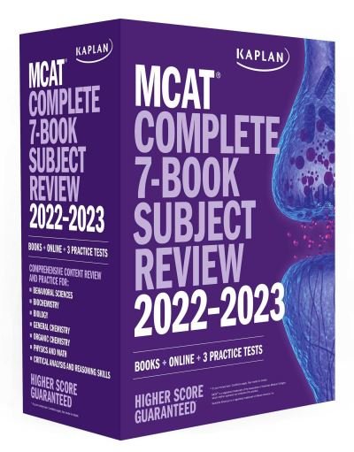 Cover for Kaplan Test Prep · MCAT Complete 7-Book Subject Review 2022-2023: Books + Online + 3 Practice Tests - Kaplan Test Prep (Paperback Book) (2021)