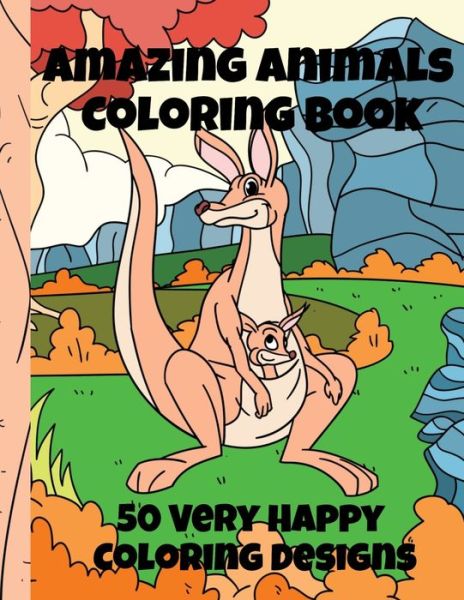 Cover for Curly Pug Tails Press · Amazing Animals Coloring Book (Taschenbuch) (2020)