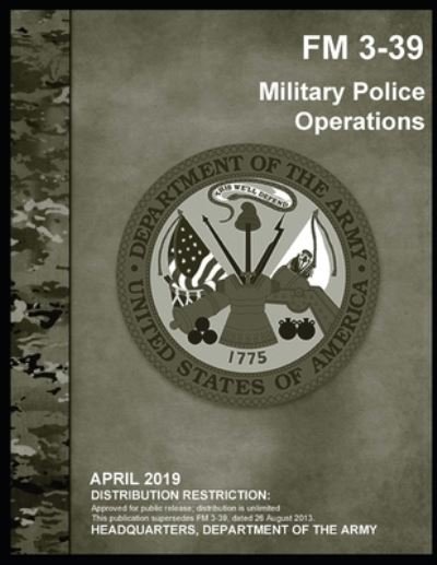 Cover for U S Army · FM 3-39 Military Police Operations (Paperback Book) (2021)