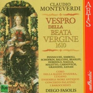 Vespro Della Beata Vergine (1610) Arts Music Klassisk - I Barocchisti / Fasolis - Muziek - DAN - 0600554759425 - 2000