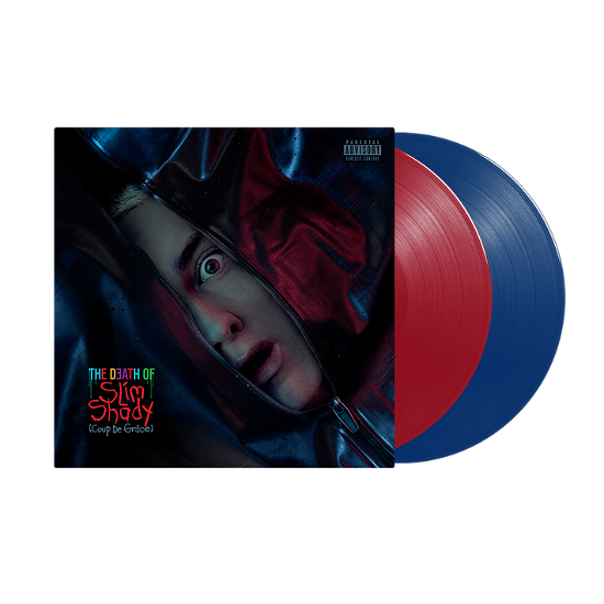 Cover for Eminem · The Death Of Slim Shady (Coup De Grâce) (LP) [Red &amp; Blue Opaque Vinyl edition] (2024)