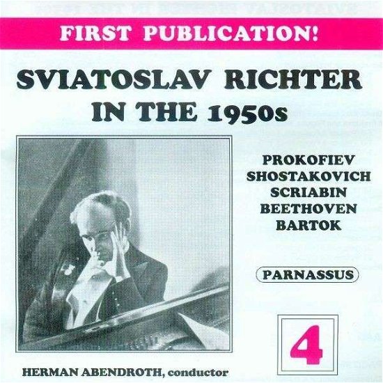 Cover for Vol. 4 Sviatoslav Richter in the 50s · Sviatoslav Richter in the 50s, Vol. 4 (CD) (2023)