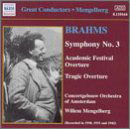 Cover for Brahms / Mengelberg / Concertgebouw Orch Amsterdam · Symphony 3 (CD) (2002)