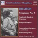 Symphony No.3 - Johannes Brahms - Musik - NAXOS - 0636943116425 - 28 februari 2002