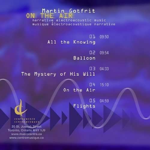 Cover for Martin Gotfrit · On the Air (CD) (2009)