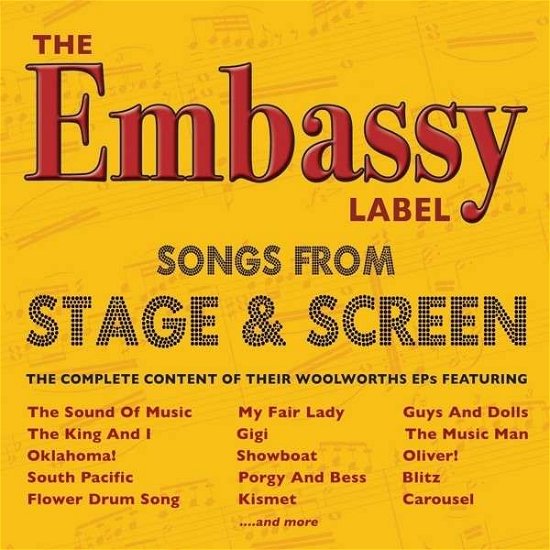 The Embassy Label - Songs From Stage & Screen - V/A - Musiikki - ACROBAT - 0824046904425 - maanantai 11. elokuuta 2014