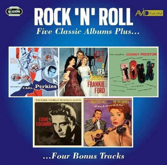 Rock N Roll - Five Classic Albums Plus - Carl Perkins / Frankie Ford / Johnny Preston / Eddie Cochran / Big Bopper - Musikk - AVID ROCK N ROLL - 5022810726425 - 1. februar 2019