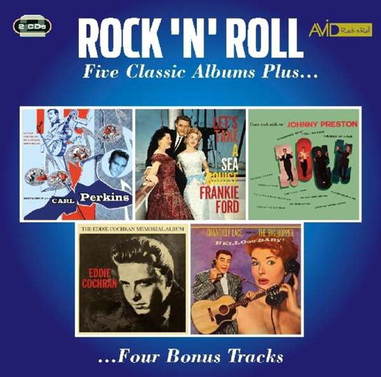 Rock N Roll - Five Classic Albums Plus - Carl Perkins / Frankie Ford / Johnny Preston / Eddie Cochran / Big Bopper - Musiikki - AVID ROCK N ROLL - 5022810726425 - perjantai 1. helmikuuta 2019