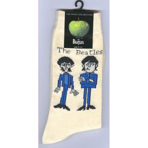 The Beatles Unisex Ankle Socks: Cartoon Standing (UK Size 7 - 11) - The Beatles - Koopwaar - Apple Corps - Apparel - 5055295341425 - 