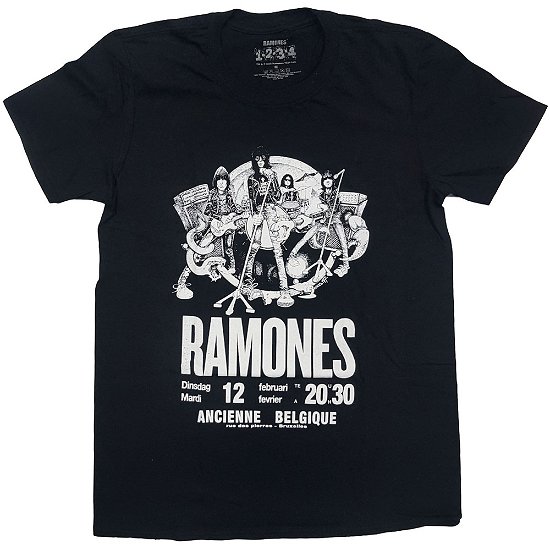 Cover for Ramones · Ramones Unisex T-Shirt: Belgique (T-shirt) [size S] [Black - Unisex edition]
