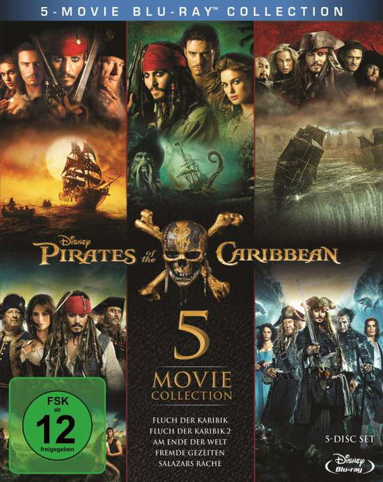 Cover for Pirates of the Caribbean 1-5 - Collection BD (Blu-ray) (2018)