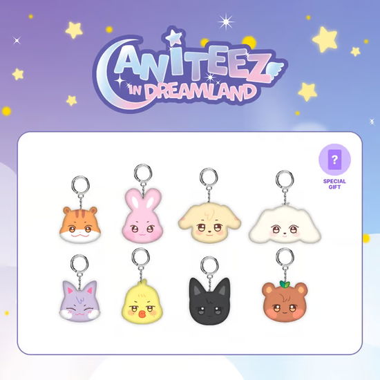 Aniteez In Dreamland - Mini Face Keyring - ATEEZ - Produtos - KQ Ent. - 8800294563425 - 31 de março de 2025