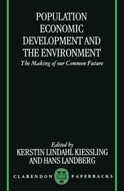 K Lindahl-kiessling · Population, Economic Development, and the Environment (Paperback Book) (1997)