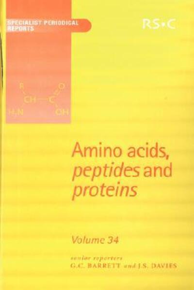 Amino Acids, Peptides and Proteins: Volume 34 - Specialist Periodical Reports - Royal Society of Chemistry - Bøger - Royal Society of Chemistry - 9780854042425 - 13. januar 2003