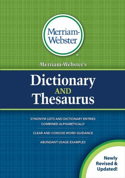Cover for Merriam-Webster · Merriam-Webster's Dictionary and Thesaurus (Paperback Book) (2020)