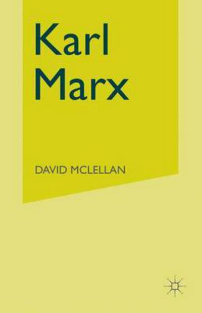 Cover for David McLellan · Karl Marx: A Biography (Paperback Book) [1995 edition] (2014)