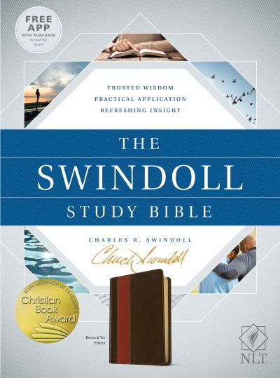 Cover for Charles R. Swindoll · Tyndale NLT The Swindoll Study Bible, TuTone  ? New Living Translation Study Bible by Charles Swindoll, Includes Study Notes, Book Introductions, Application Articles &amp; More! (Imitation Leather Bo) (2017)