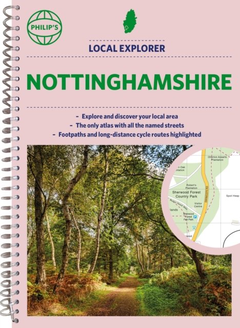 Cover for Philip's Maps · Philip's Local Explorer Street Atlas Nottinghamshire - Philip's Street Atlas (Spiralbog) (2023)