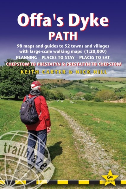 Cover for Keith Carter · Offa's Dyke Path Trailblazer Walking Guide 6e (Pocketbok) [6 Revised edition] (2024)