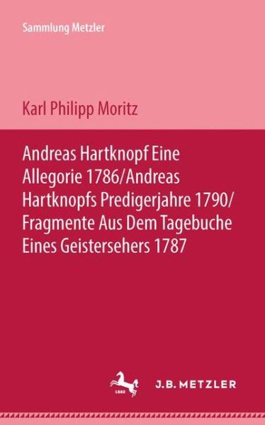 Cover for Karl Philipp Moritz · Andreas Hartknopf - Sammlung Metzler (Paperback Book) (1968)