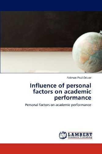 Cover for Ndiewo Paul Oduor · Influence of Personal Factors on Academic Performance (Pocketbok) (2012)