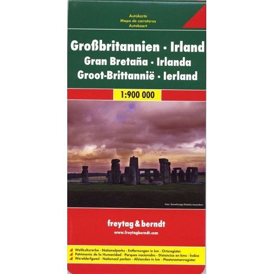 Cover for Freytag-berndt Und Artaria Kg · Freytag Berndt Autokt. GroÃŸbrit.,irland (Map)