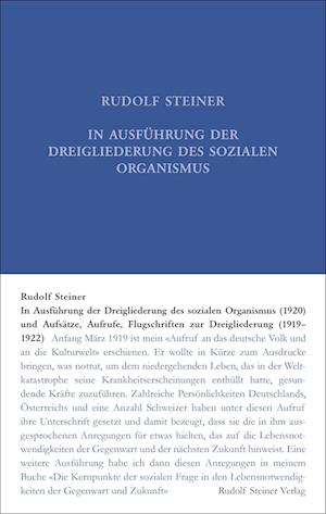 Cover for Rudolf Steiner · In Ausführung der Dreigliederung des sozialen Organismus (1920) und Aufsätze, Aufrufe, Flugschriften zur Dreigliederung (1919–1922 (Bog) (2023)